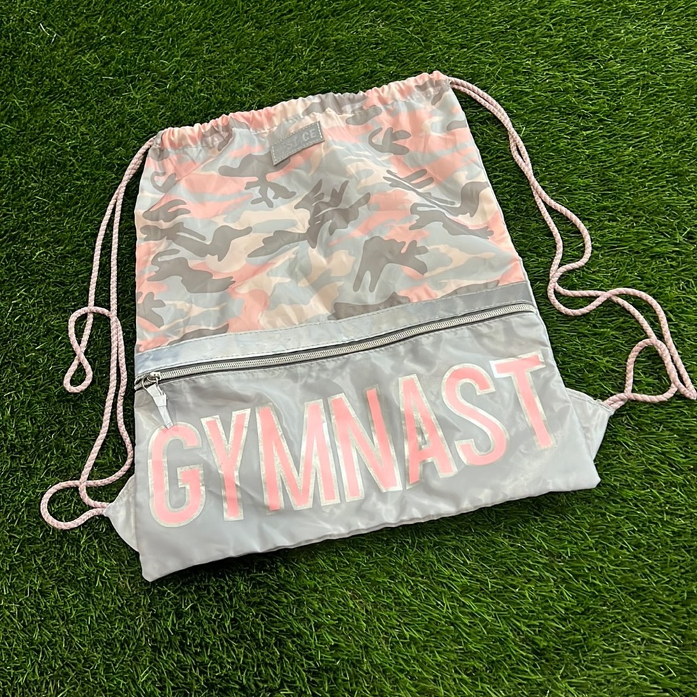 Justice Girls Camo Print - Gymnast- Cinch Bag